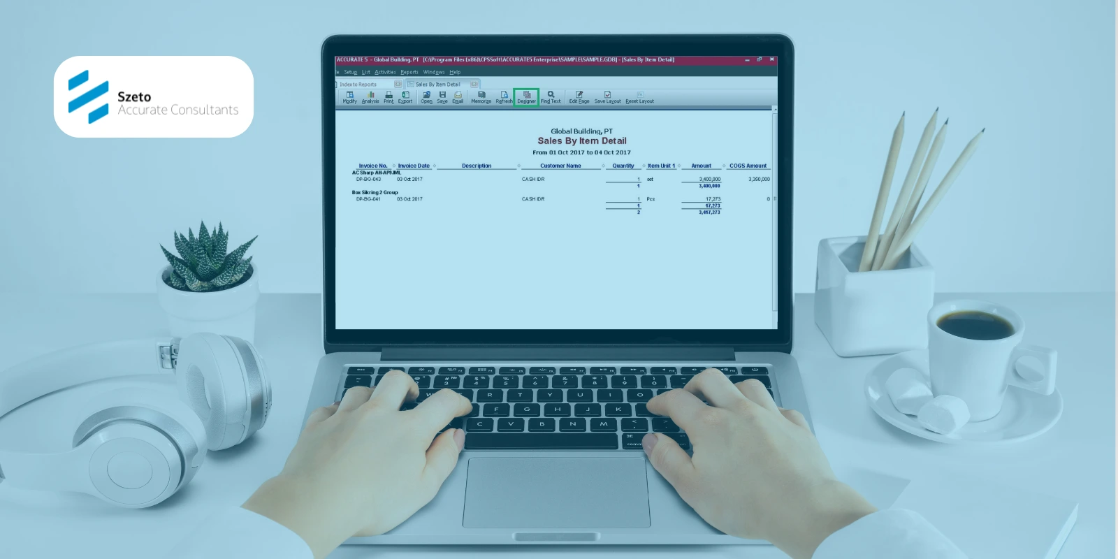 Cara Setting Laporan Agar Tidak Terpotong di Accurate