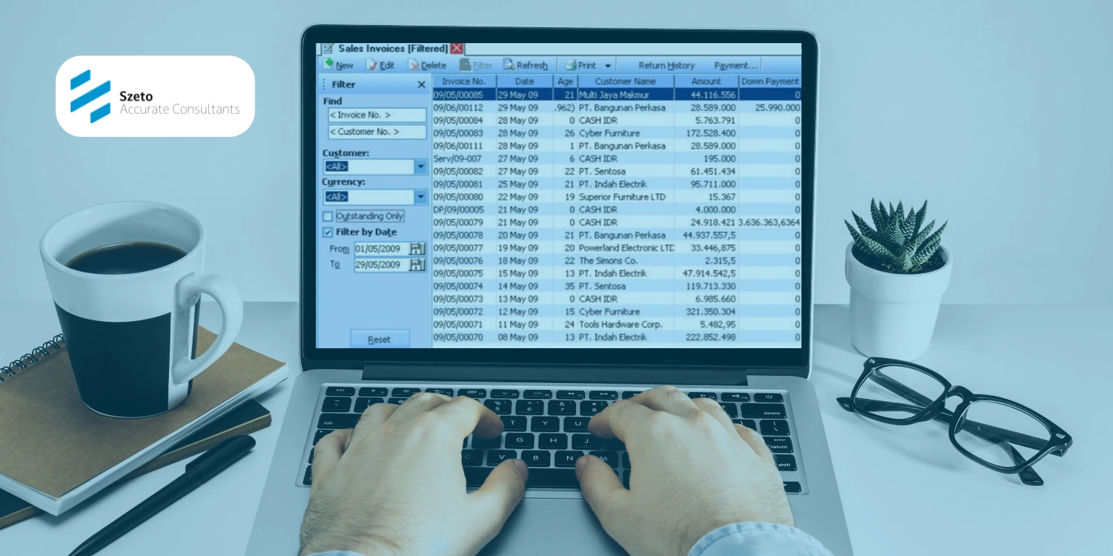 Daftar Faktur Penjualan [Sales Invoice] pada Accurate 5