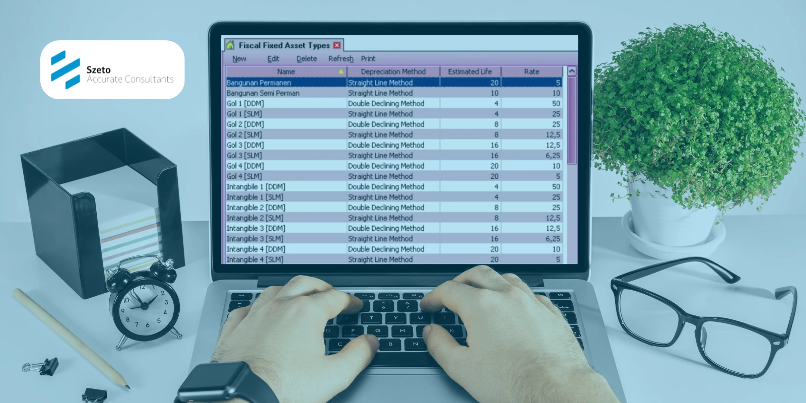 Daftar Fiscal Fixed Asset Type Perusahaan di Accurate