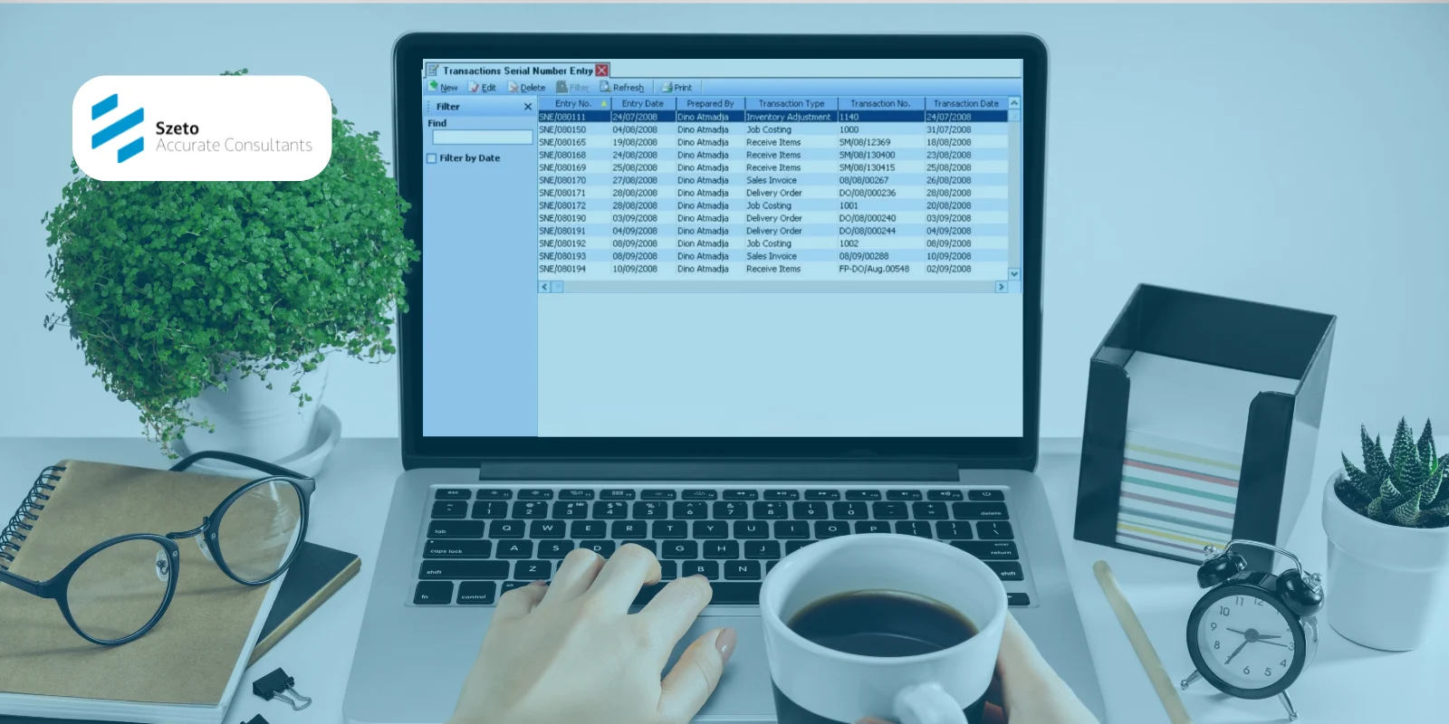 Daftar Pencatatan Nomor Serial Transaction di Accurate 5