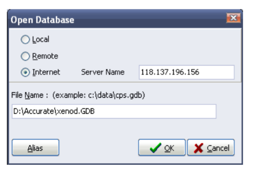 Database Beda Lokasi dengan Koneksi Internet di Accurate