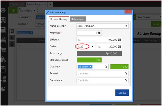 Diskon Penjualan Per Kategori Pelanggan di Accurate Online