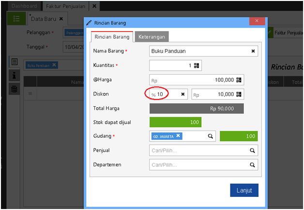 Diskon Penjualan Per Kategori Pelanggan di Accurate Online