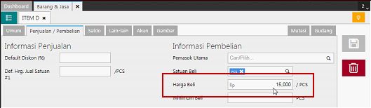 Error “Biaya Persediaan Barang XXX NOL” di Accurate Online