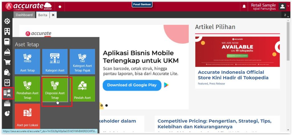 Error Hapus Transaksi Proses Akhir Bulan di Accurate Online