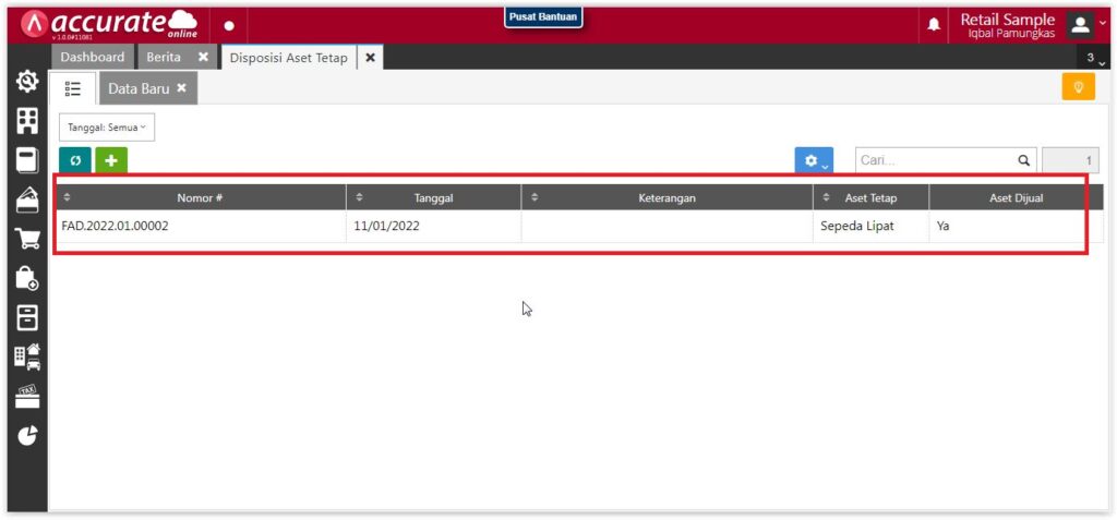 Error Hapus Transaksi Proses Akhir Bulan di Accurate Online