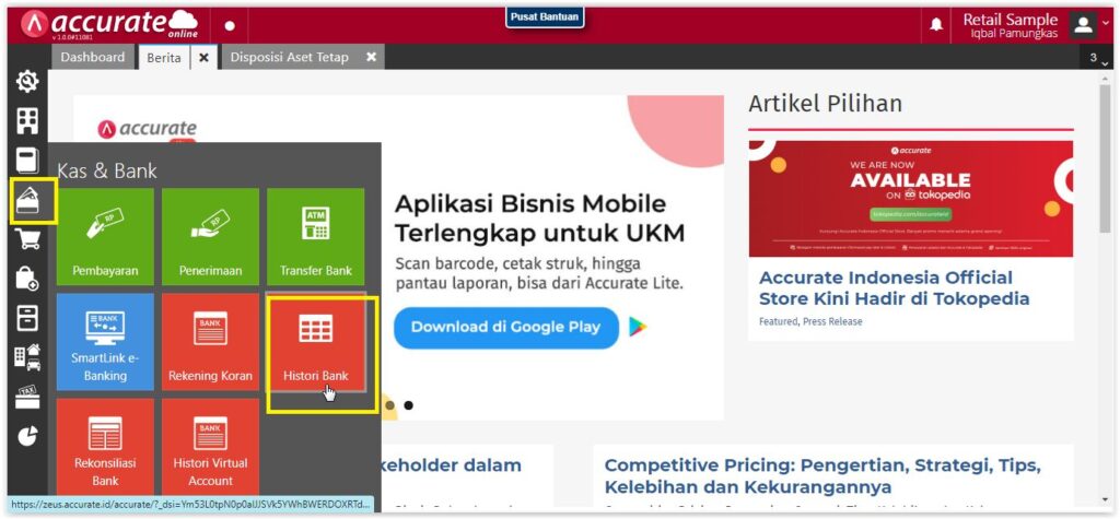 Error Hapus Transaksi Proses Akhir Bulan di Accurate Online