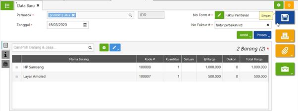 Error Saat Menyimpan Transaksi Pesanan di Accurate Online