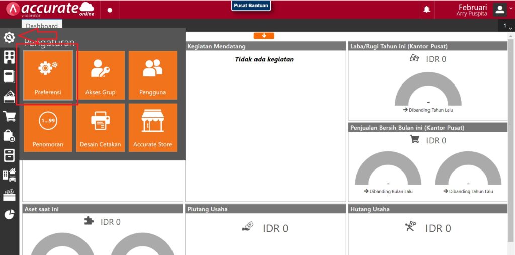 Error Tidak Dapat Set ke Akun Induk di Accurate Online