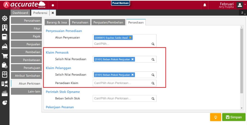 Error Tidak Dapat Set ke Akun Induk di Accurate Online
