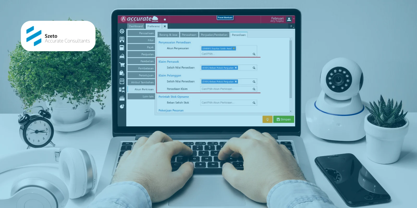 Error Tidak Dapat Set ke Akun Induk di Accurate Online