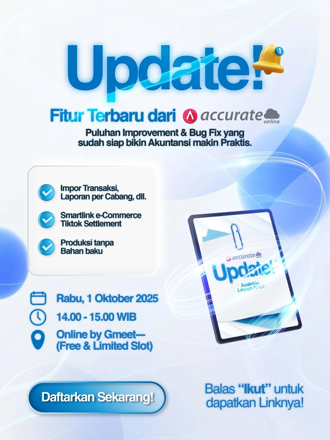 Event Rilis Update Fitur Accurate Online