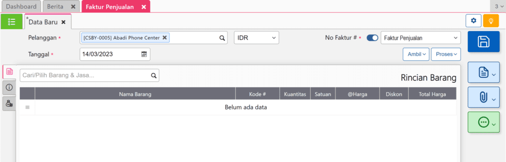 Faktur Penjualan Tarik dari Pengiriman di Accurate Online