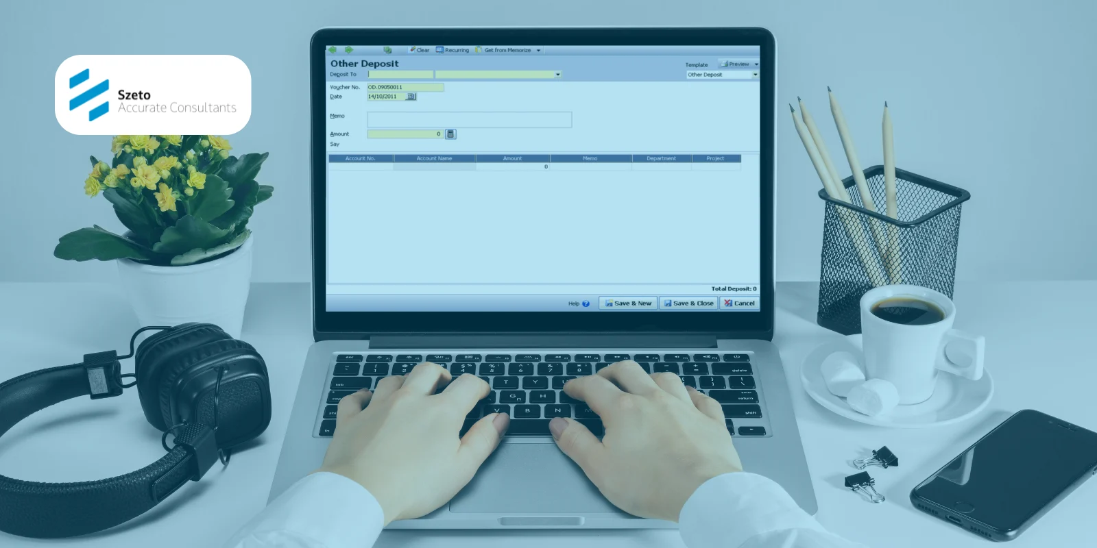 Fitur Form Deposit (Penerimaan) di Accurate 5 (Desktop)