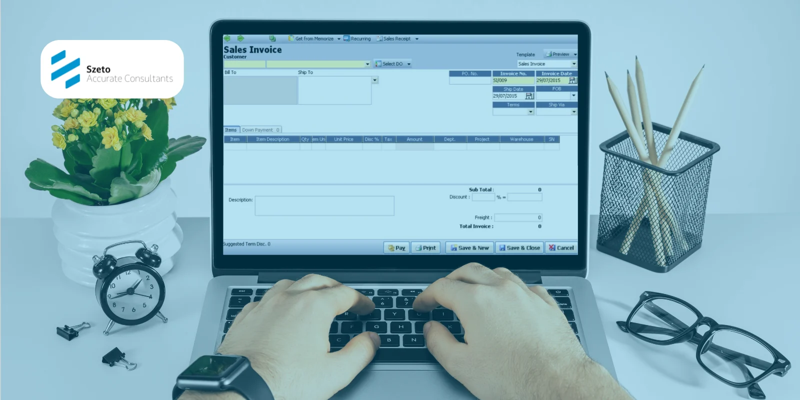 Fitur Form Sales Invoice (Faktur Penjualan) di Accurate 5