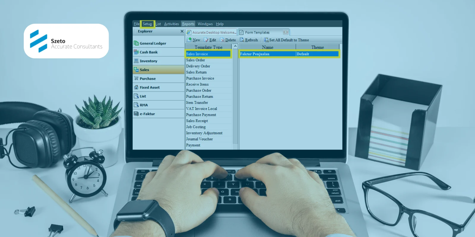 Fitur Form Template pada Software Accurate 5 (Desktop)