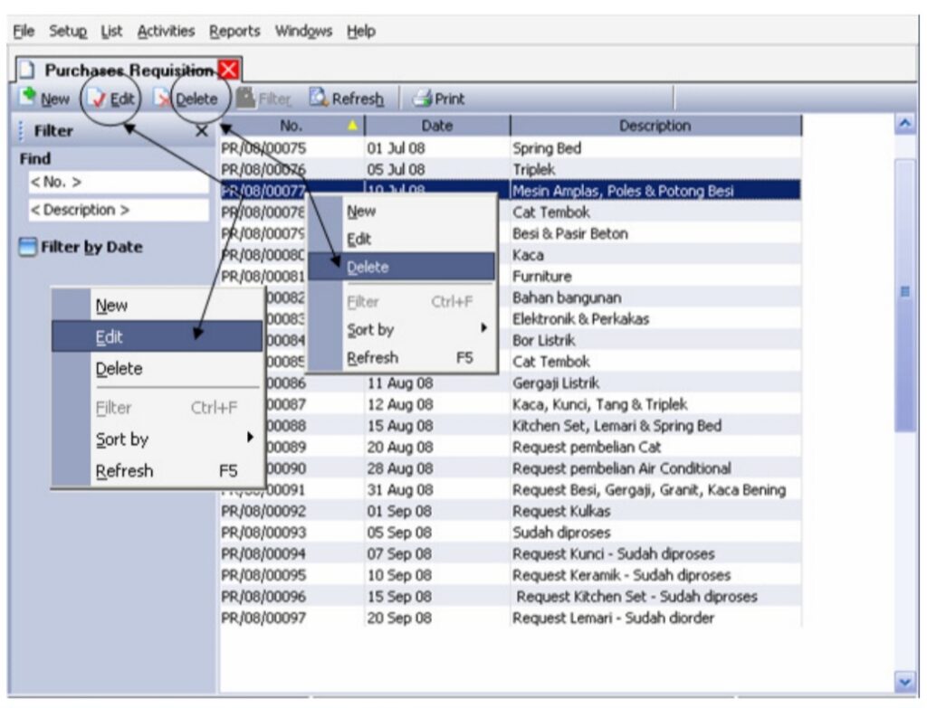 Fitur Purchase Requisition [Permintaan Pembelian] Accurate