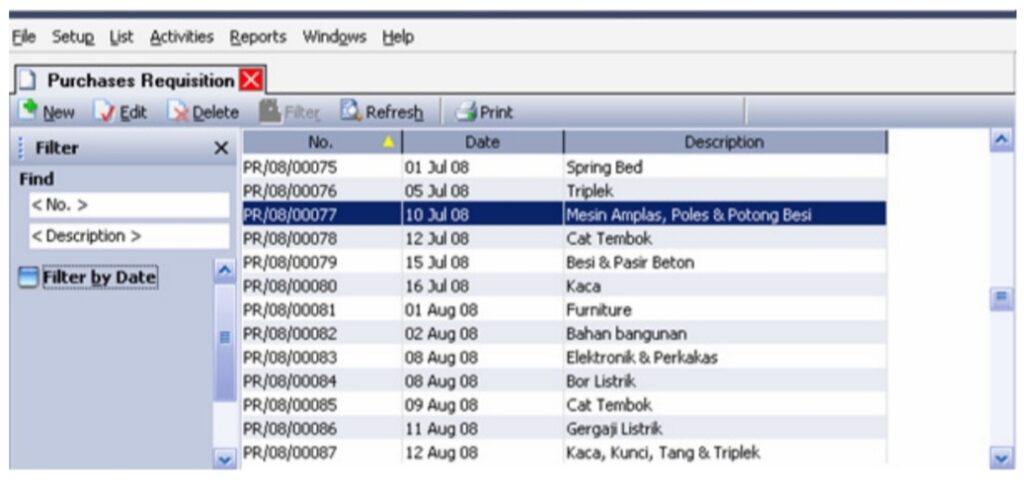 Fitur Purchase Requisition [Permintaan Pembelian] Accurate