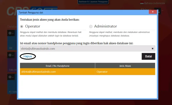 Cara Hapus Pengguna Accurate Online