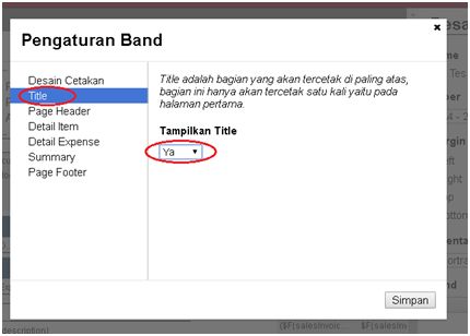 Header Hanya Halaman Pertama di Cetakan Accurate Online