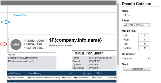 Header Hanya Halaman Pertama di Cetakan Accurate Online