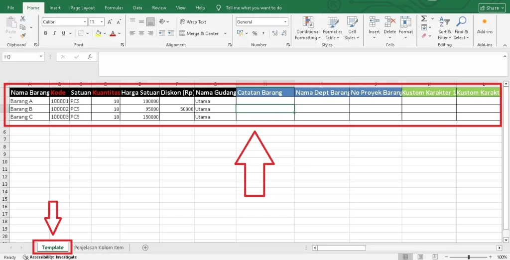 Impor Barang Pada Po Dengan File Excel Di Accurate Online 5