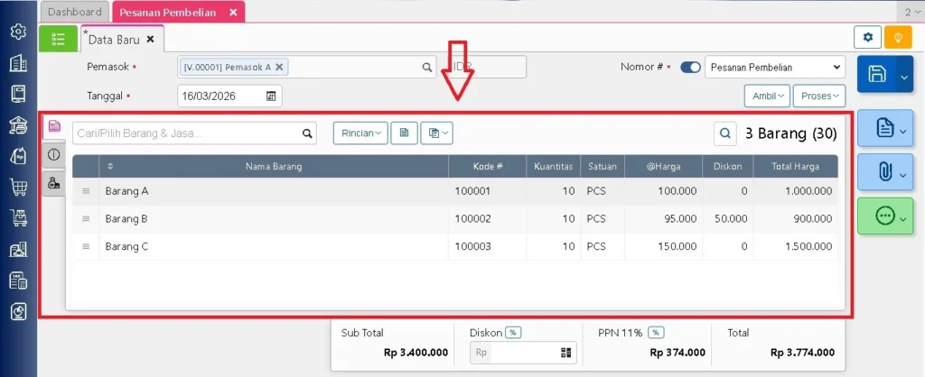 Impor Barang Pada Po Dengan File Excel Di Accurate Online 9