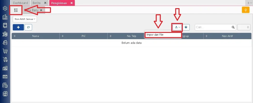 Impor Data Pengiriman Dari File Excel Pada Accurate Online 2