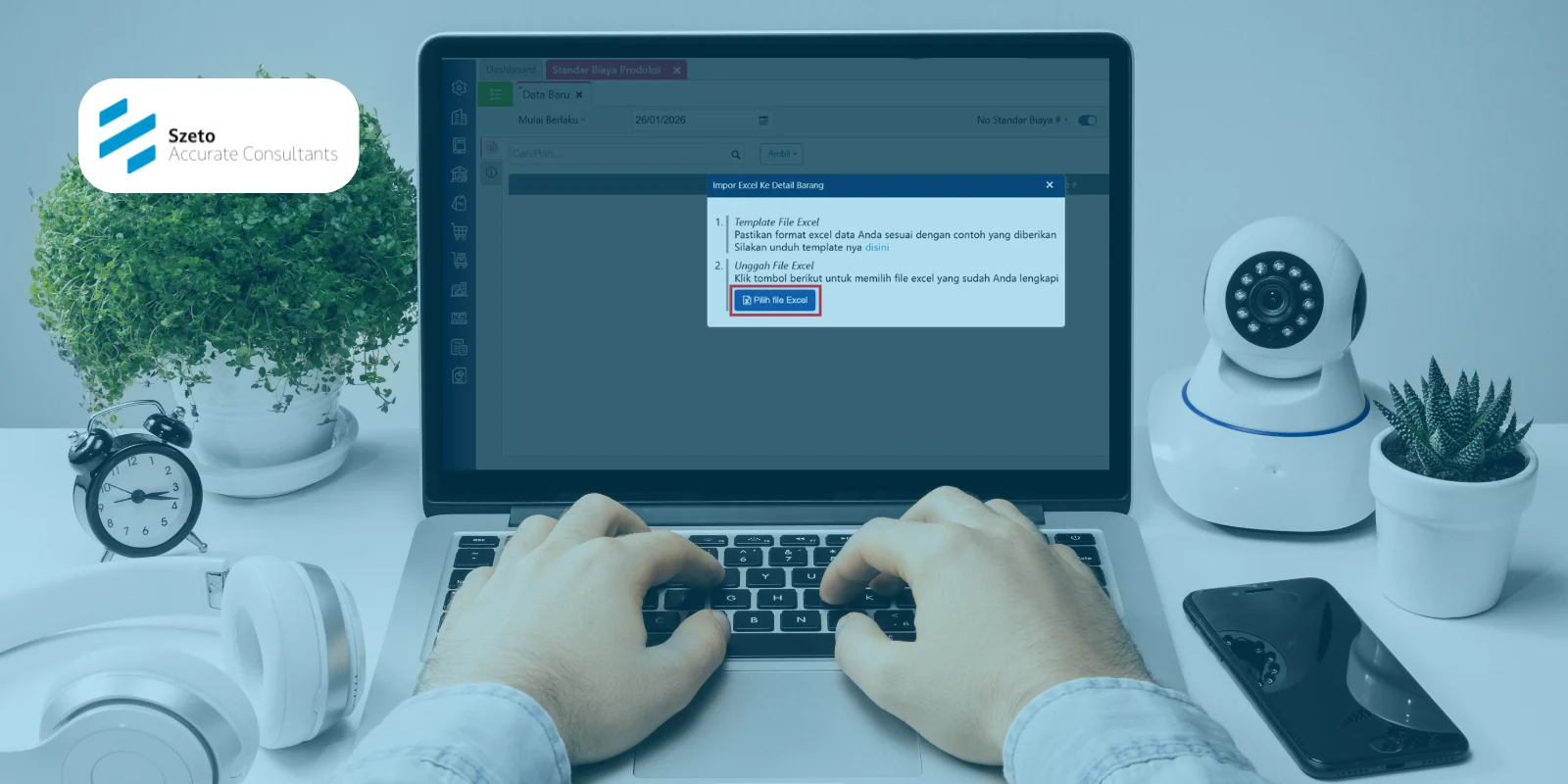 Impor Excel Standar Biaya Produksi Pada Accurate Online