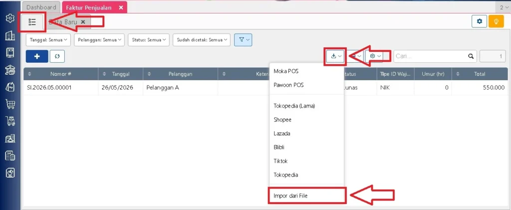 Impor Faktur Penjualan Pengiriman Pesanan Di Accurate Online 2