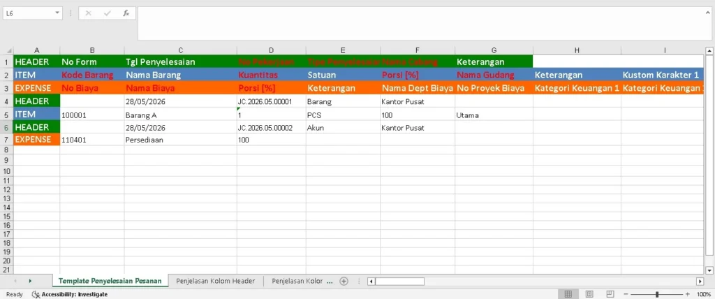 Impor Penyelesaian Pesanan Dengan Excel Di Accurate Online 4