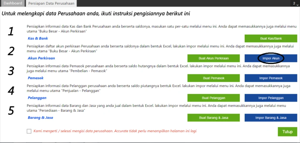 Import Akun Accurate Online 1