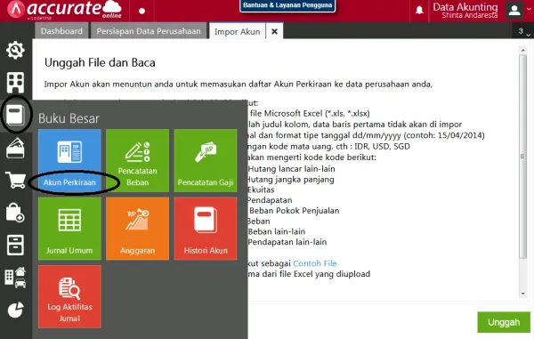 Import Akun Accurate Online 3