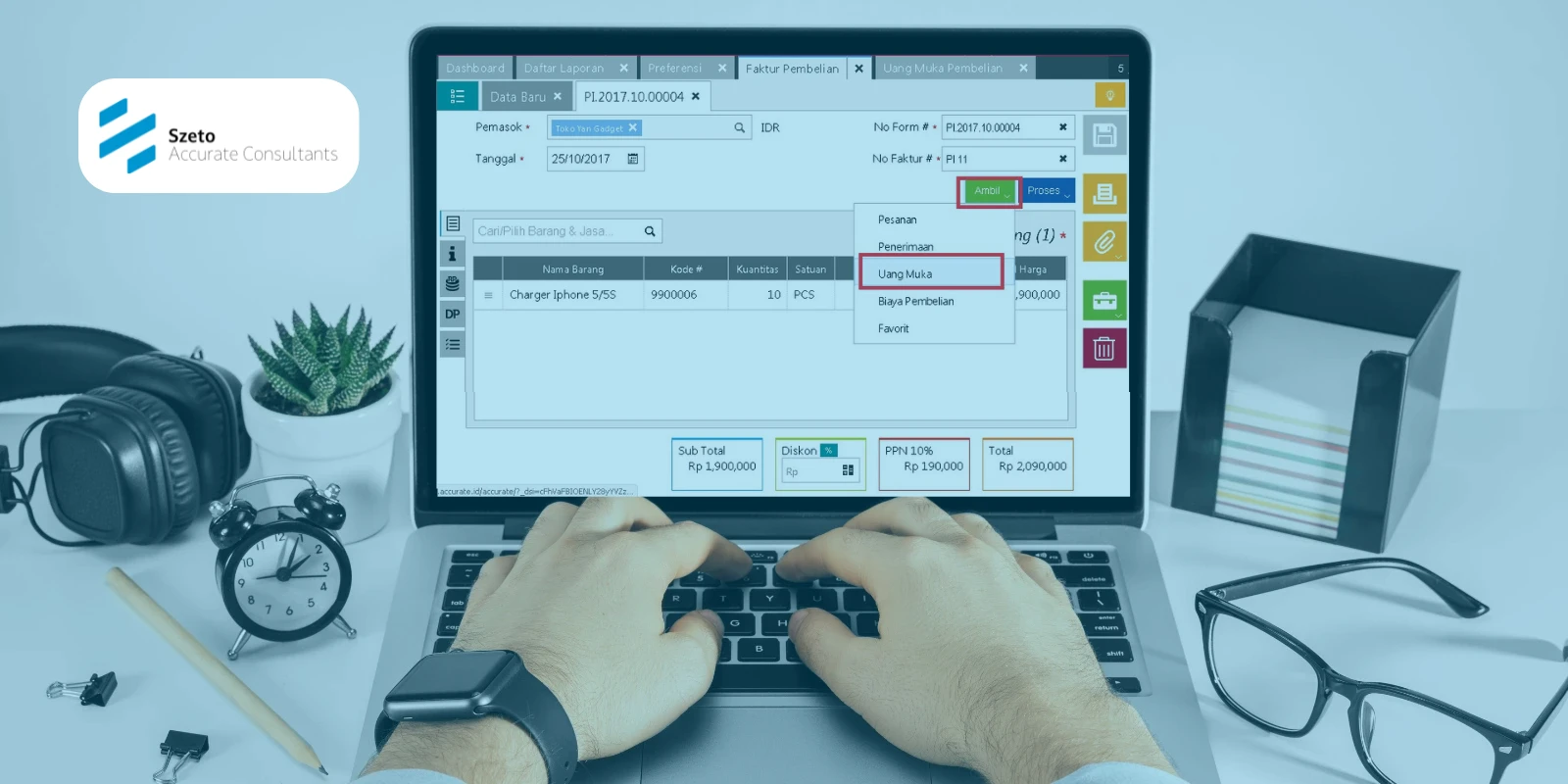 Input Saldo Awal Uang Muka Pembelian di Accurate Online