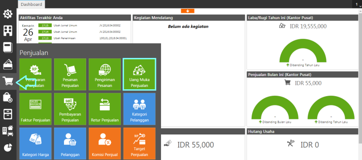 Input Saldo Awal Uang Muka Penjualan di Accurate Online