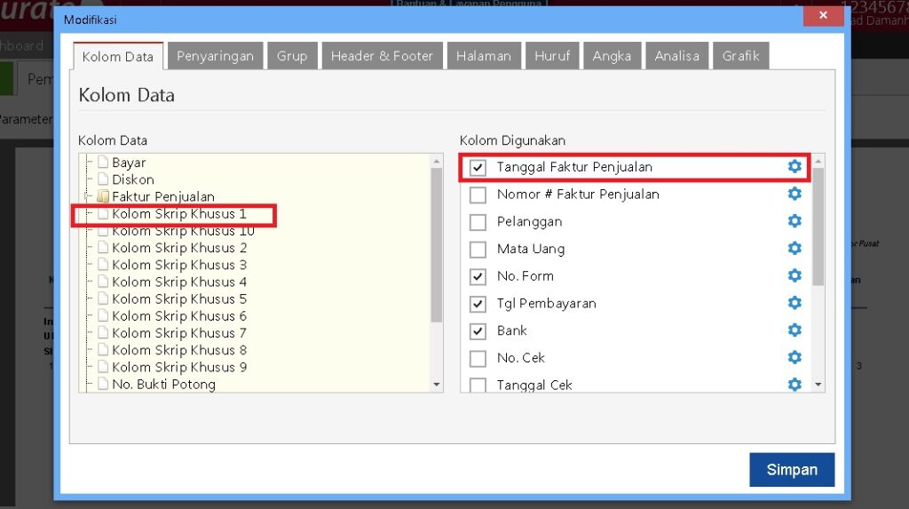 Jumlah Hari Pelunasan Faktur Penjualan di Accurate Online