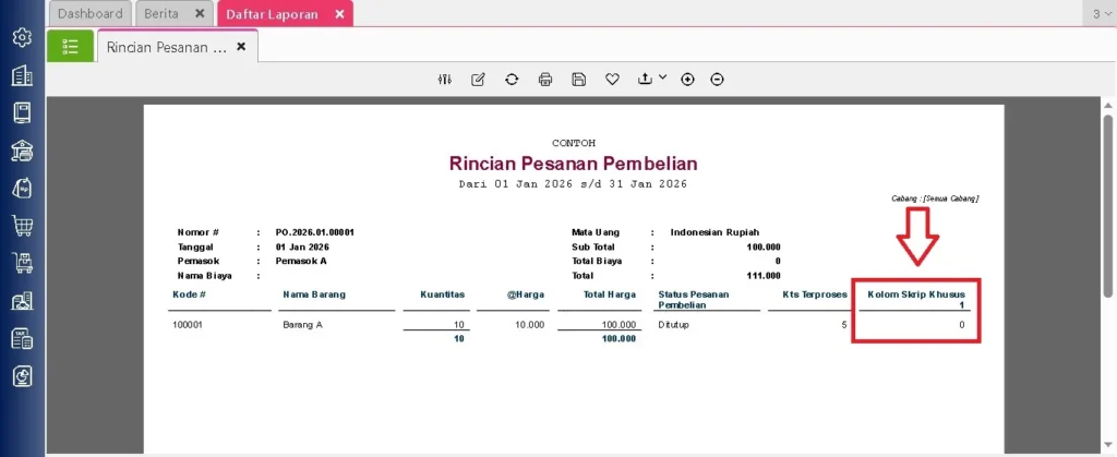 Kts Belum Terproses 0 Di Pesanan Pembelian Accurate Online 11