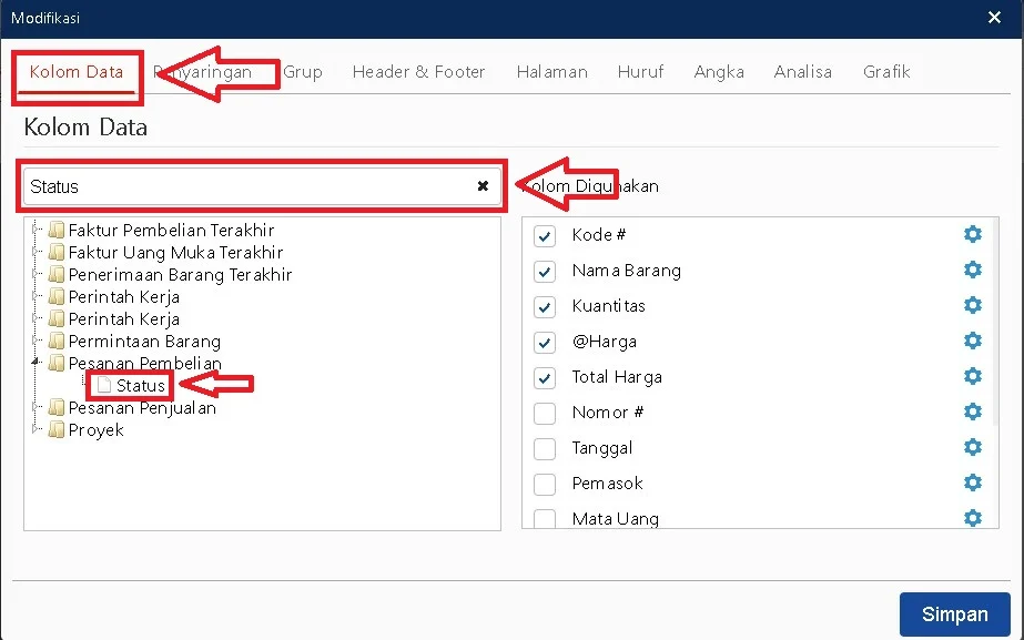 Kts Belum Terproses 0 Di Pesanan Pembelian Accurate Online 5