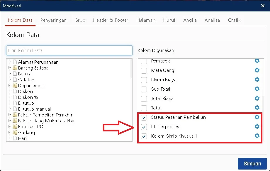 Kts Belum Terproses 0 Di Pesanan Pembelian Accurate Online 8