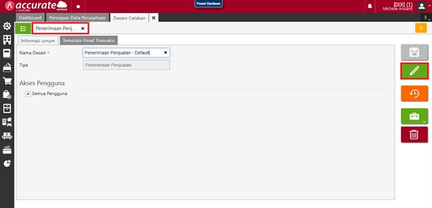 Kolom Terhutang di Penerimaan Penjualan Accurate Online
