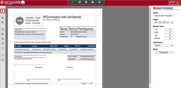 Kolom Terhutang di Penerimaan Penjualan Accurate Online