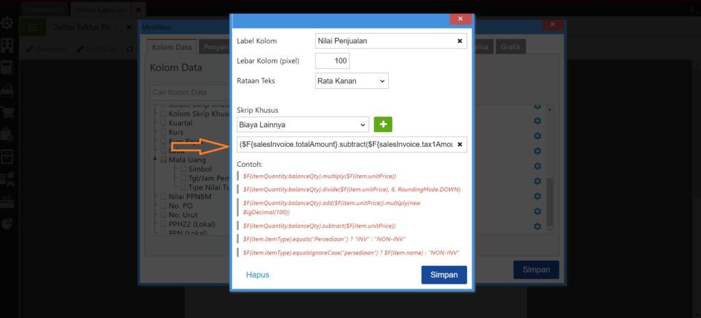 Laporan dari Nilai Penjualan Bulan Ini di Accurate Online
