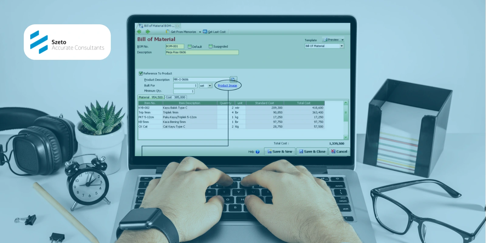 Membuat Bill of Material Aktivitas Pabrikasi di Accurate