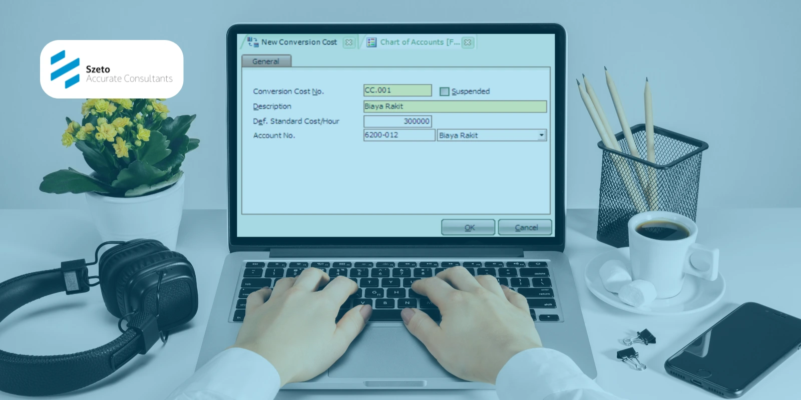 Membuat Conversion Cost Aktivitas Pabrikasi di Accurate