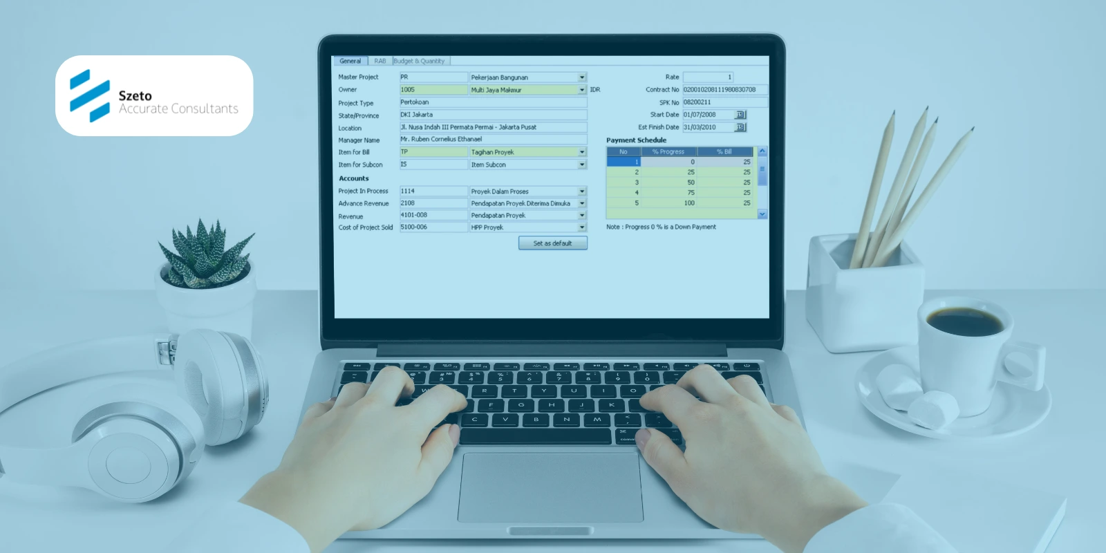 Membuat Master Data Proyek [Project Form] di Accurate