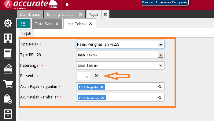 Membuat Transaksi Dikenakan PPh di Accurate Online