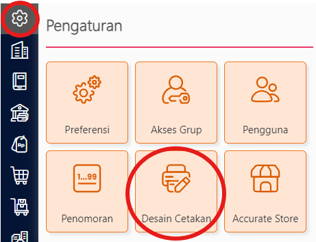 Membulatkan Keatas bawah Tampilan Preview Accurate Online