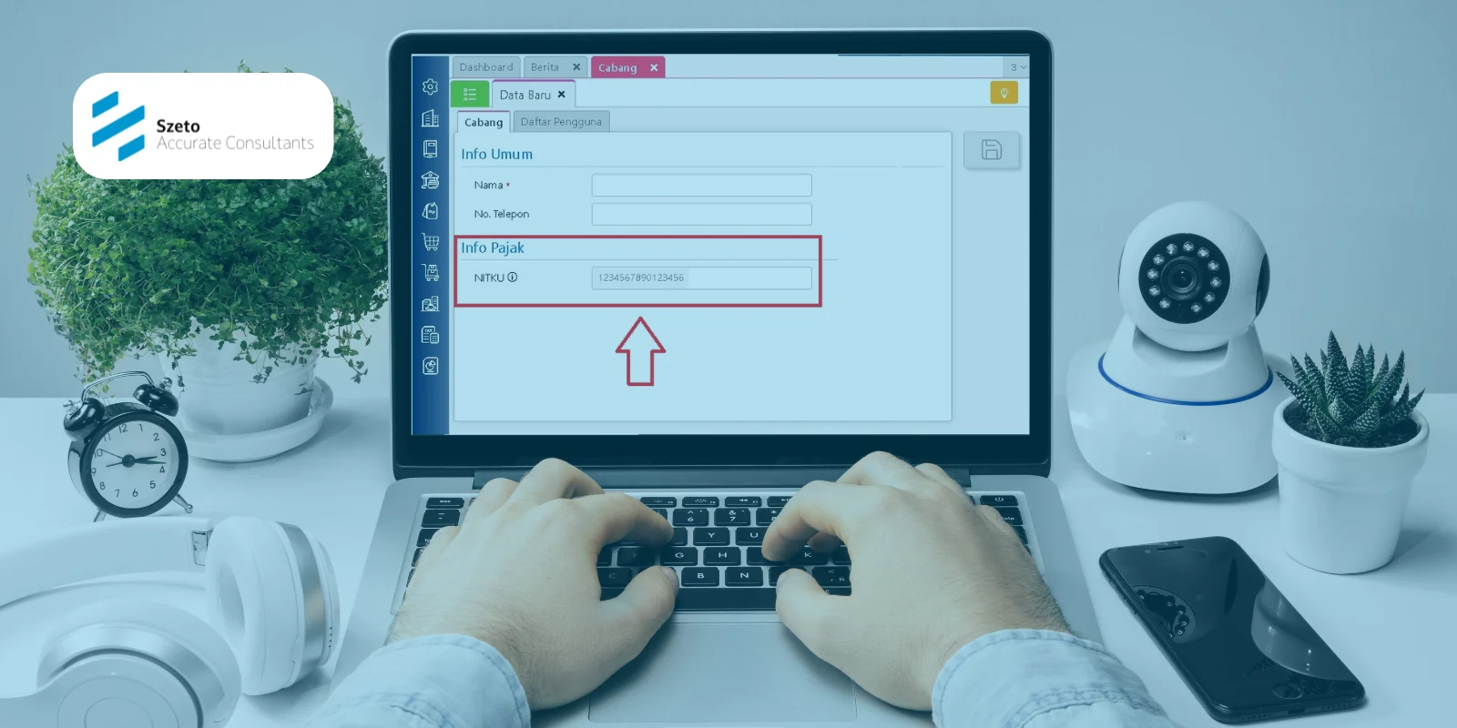 Menambahkan NITKU Cabang Perusahaan di Accurate Online
