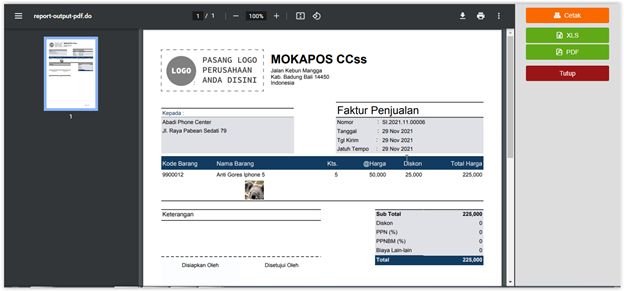 Menampilkan Gambar Barang & Jasa di Desain Cetakan Accurate
