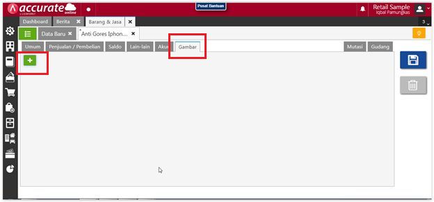 Menampilkan Gambar Barang & Jasa di Desain Cetakan Accurate